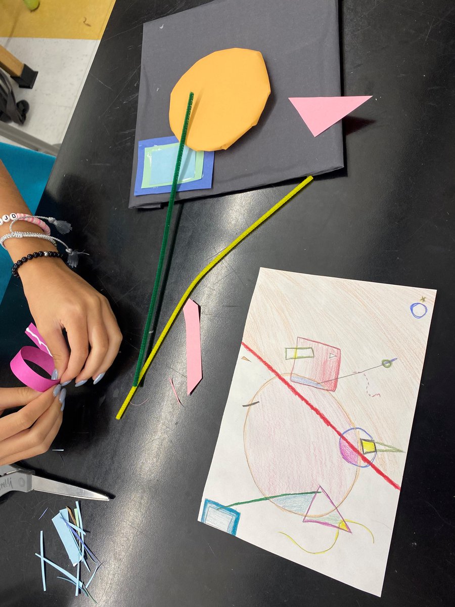 mrspirolliCBart's tweet image. 3D Design Ss @CBTamanendMS are jumping into building with abstract reliefs. On the first day, Ss were instructed through a drawing with random elements and creative freedom. Now they are challenged with making that drawing 3D! Check them out :)