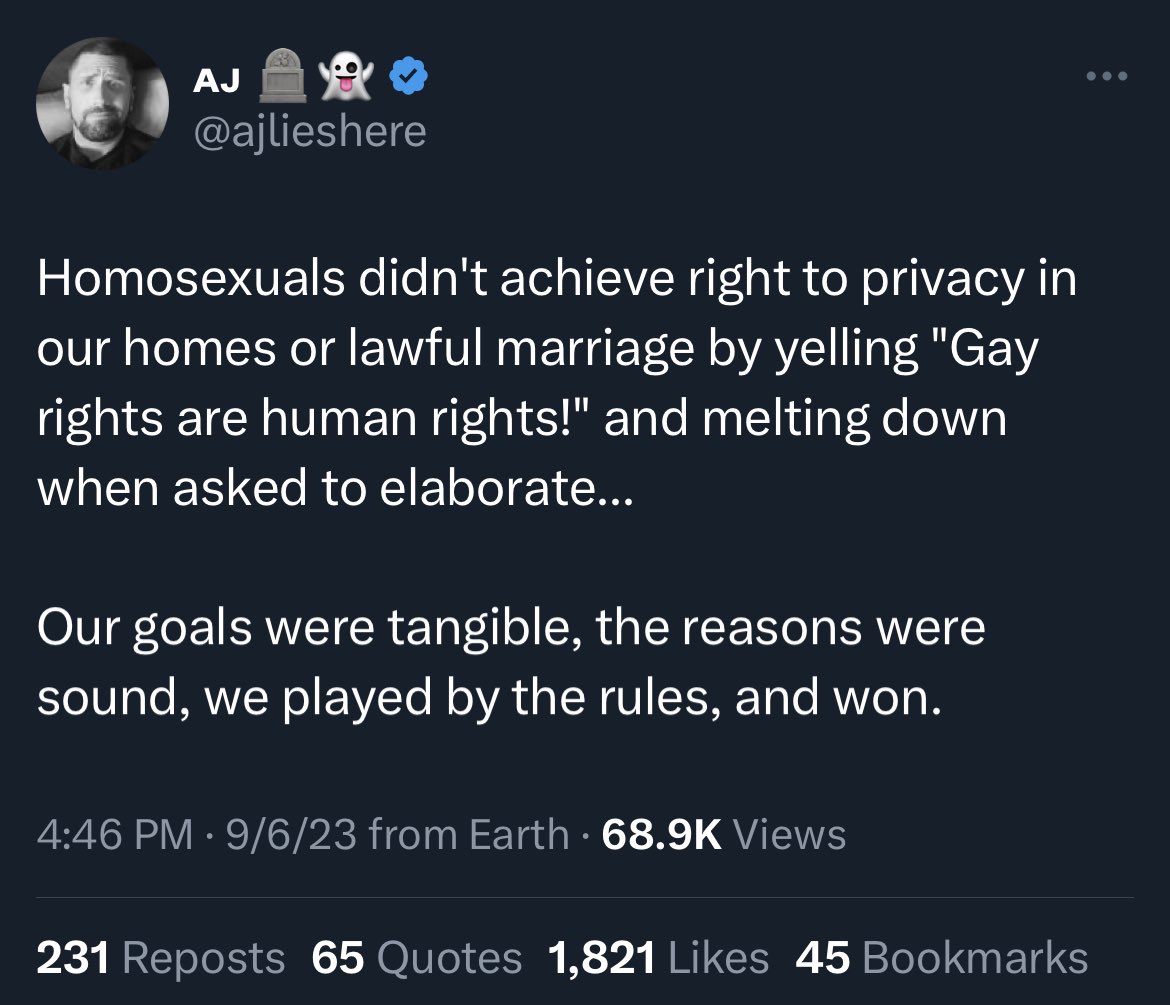 stonewall, where a bunch of gay people famously played by the rules and asked politely for human rights 🥺🤲