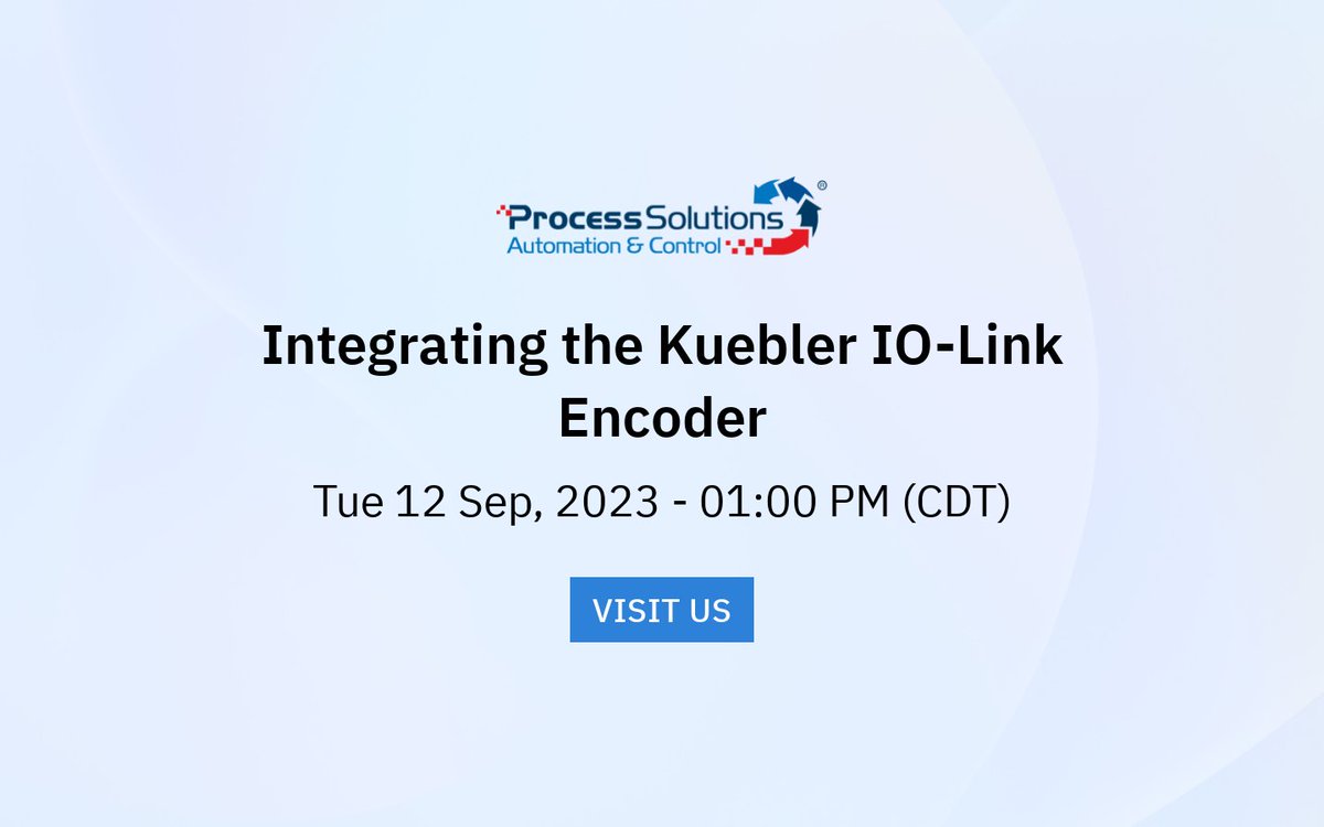 ProcesSolutions's tweet image. Join us today at 1PM as we demonstrate how to integrate the #Kuebler IO-Link Encoder to the Horner OCS All-in-one #AutomationController
zurl.co/TzIM
#AutomationControl #I/O #Fieldbus #CANopen #EtherNet/IP #IndustrialAutomation