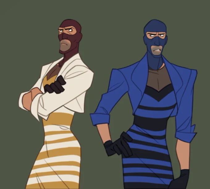 Finally, official art of spy being cunty 