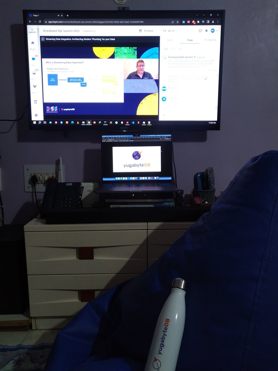 Anvesh_1234's tweet image. #DSS23 #DSSSETUP
#DSS2023
@Yugabyte 
My setup for today&apos;s SUMMIT.
Session : Streaming Data Integration