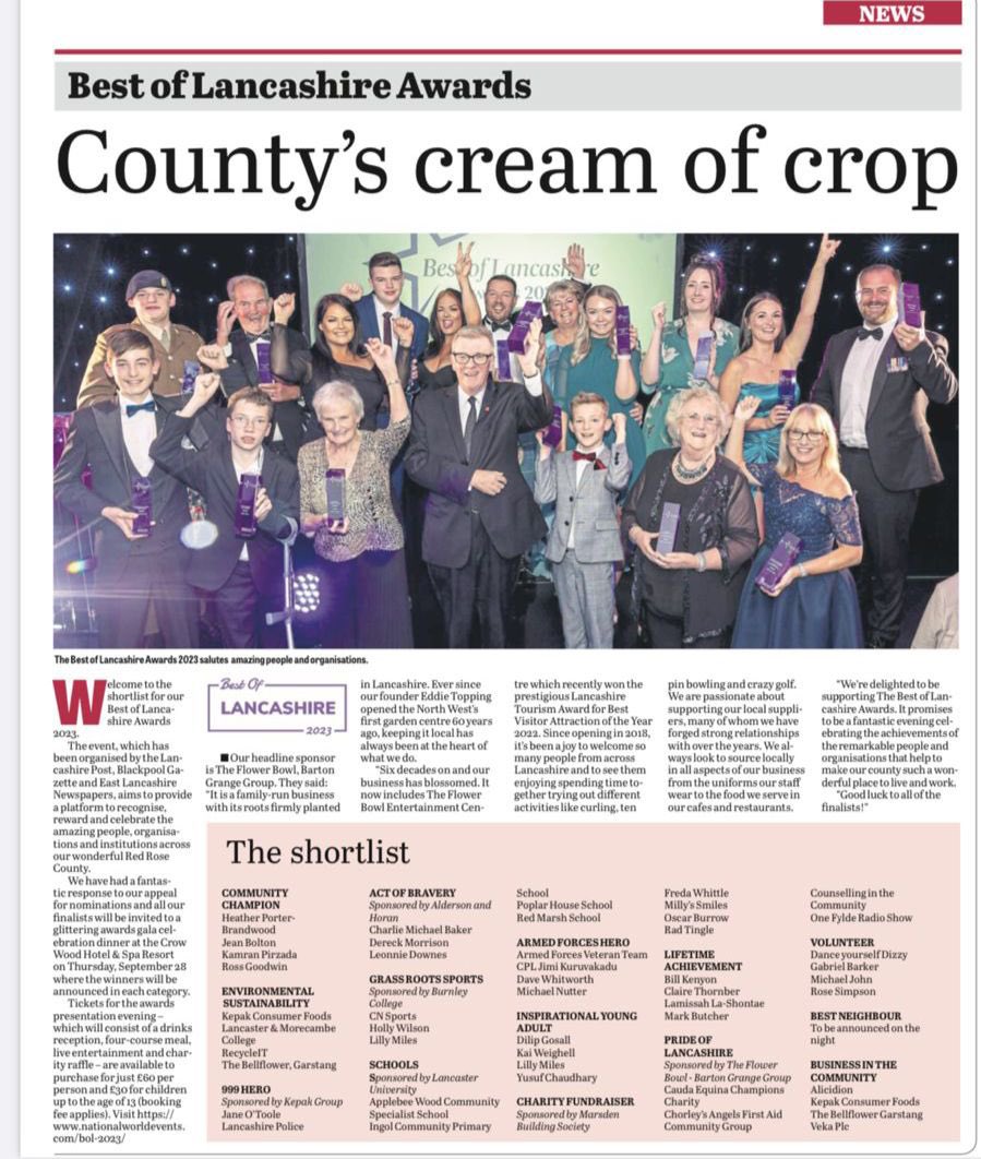 SHORTLISTED FOR BEST OF LANCASHIRE AWARD 2023 
#bestoflancashire2023 
#cnsportsfc
#grassrootsfootball