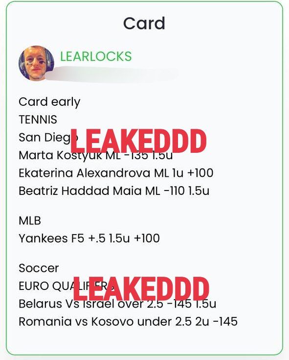 ItsCappersPicks's tweet image. #LearLocks
#RBsSportsPlays