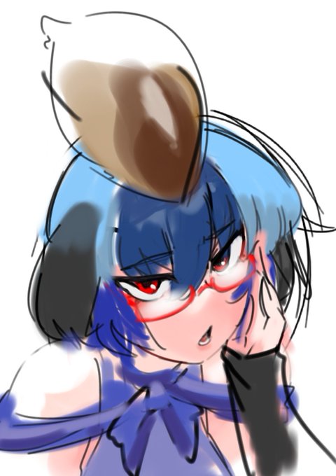 感覚遮断ヒクイドリ描いててもしやと思いメガネかけたら似合いましたねやはり 