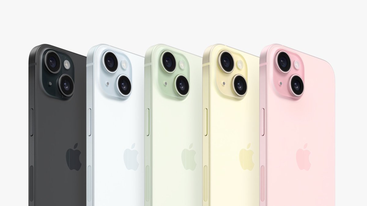 الوان ايفون 15 الجديد الذي اعلنت عنه أبل اليوم. اي الالوان تفضل؟  
#iPhone15
#AppleEvent