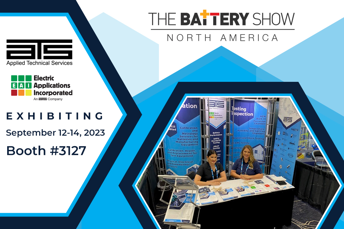 atsinspections's tweet photo. Our team is excited to be at The Battery Show this week! Visit our booth to explore how our cutting-edge testing and inspection solutions are contributing to the future of battery technology.

#ATS #BatteryPerformance #BatteryInnovation #BatteryReliability #EnergyStorage https://t.co/Nzo1JDJf1S