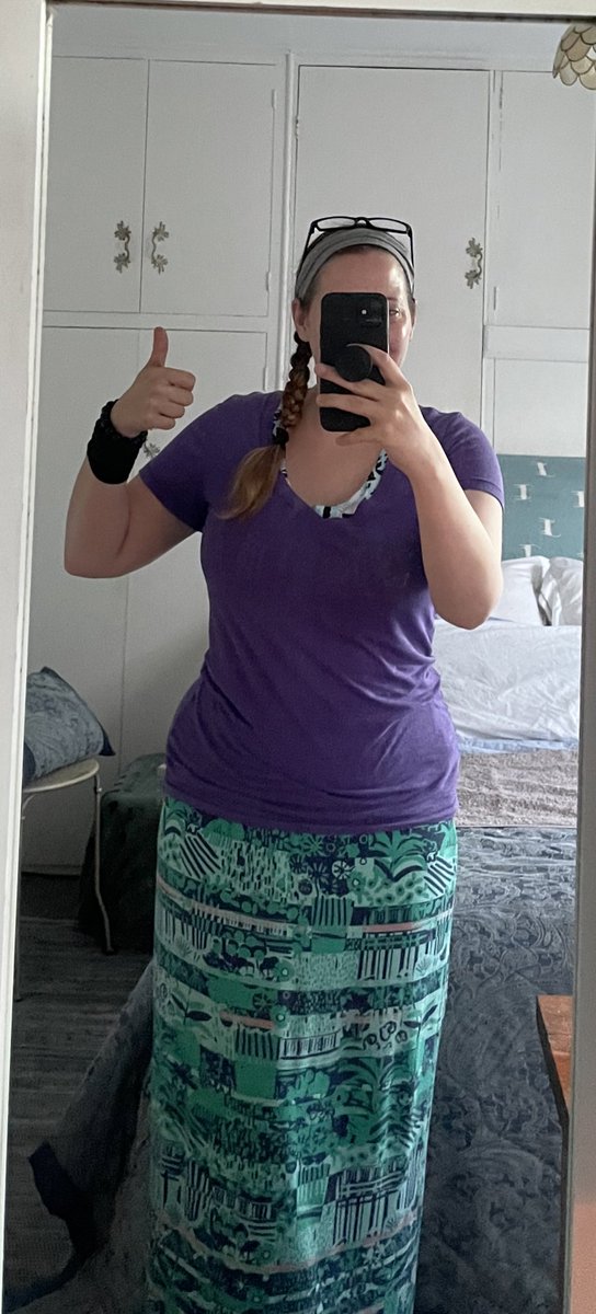 ejrosetta's tweet photo. My twin came to visit so I’ve passive aggressively dressed in TERF colours.

Yes, to annoy them. 💜🤍💚 https://t.co/VjXR1Sc77X