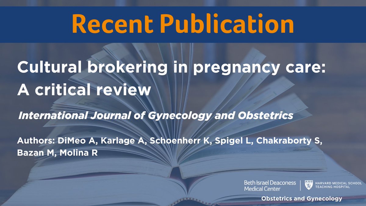 Cultural brokering presents a unique opportunity to enhance communication & trust between #pregnancy patients and clinicians, a critical window for engaging families in #healthcare. Read more from Dr. @Rose_L_Molina and team, via @IJGOLive:   obgyn.onlinelibrary.wiley.com/doi/10.1002/ij… @AriadneLabs