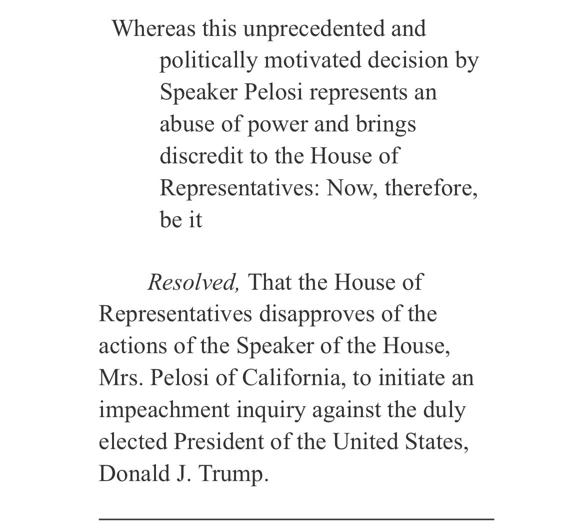 Out5p0ken's tweet image. Hold up! McCarthy literally wrote the house resolution condemning an impeachment inquiry without a house vote as an ABUSE OF POWER.