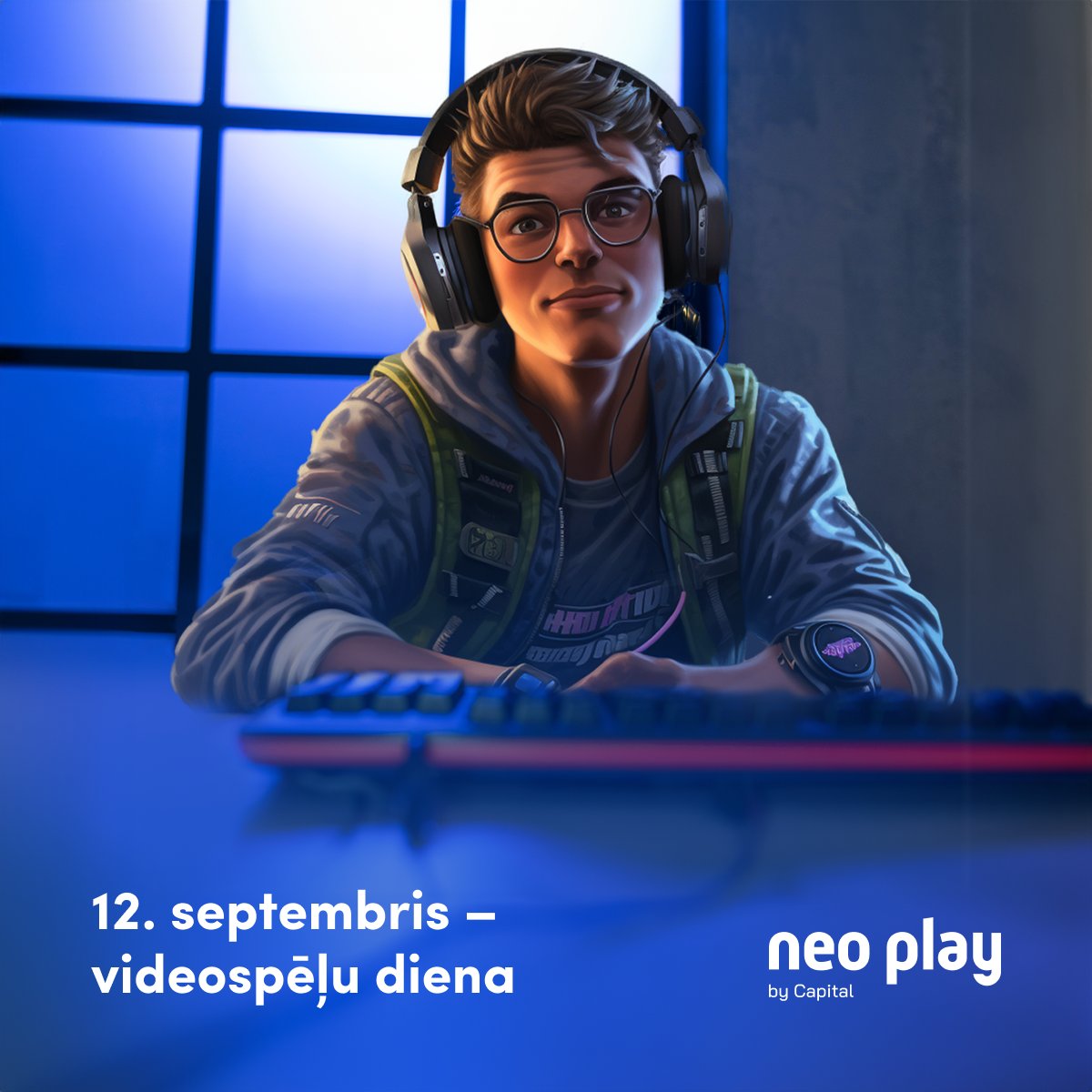 NeoPlayLV's tweet photo. 12. septembris – videospēļu diena! 🎮
Novēlam, lai Tavs FPS ir augsts, ping ir zems un uzvaras gardas!
Kā šo dienu atzīmēsi Tu? Raksti komentārā!👇
Atceries, #NeoPlay palīdzēs Tev piemeklēt visatbilstošāko gaming datoru, lai vari nodoties spraigiem spēļu piedzīvojumiem. 🚀 https://t.co/vXMGWLbPhf