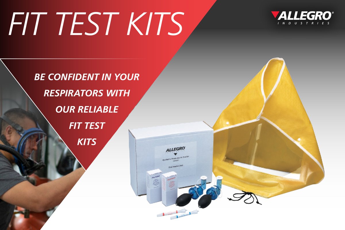 AllegroInd's tweet photo. Be confident that your tight-fitting respirator is properly protecting you by using one of our OSHA-compliant Fit Test Kits! 

🔗https://t.co/NMdwDvxVEm

#protection #safety #respiratory #fittest #allegroindustries https://t.co/3OY6CahQGW
