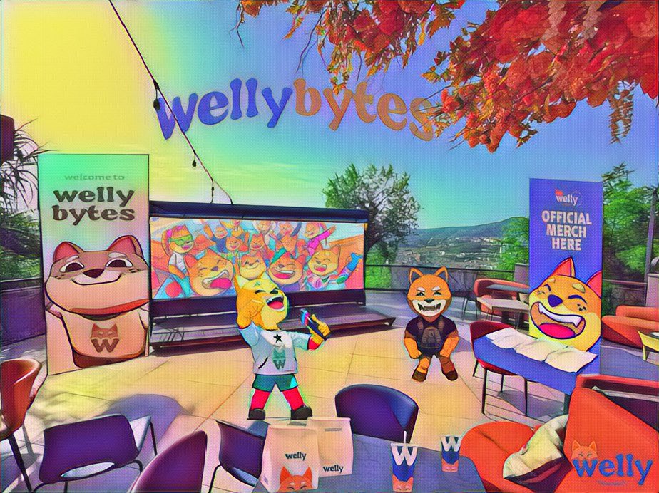 Queen1Crypto's tweet photo. 0️⃣ days!! 

Sharing a vision of the #Wellybytes event by one of our first & most talented community artists @MarocWelly! For the last year+, he’s been quietly dropping beautiful art in @wellyfriends discord…just for the love of Welly. ❤️

Such an inspiration, Maroc! Thank you for being you. Happy WellyBytes, fam! 🎨🍔