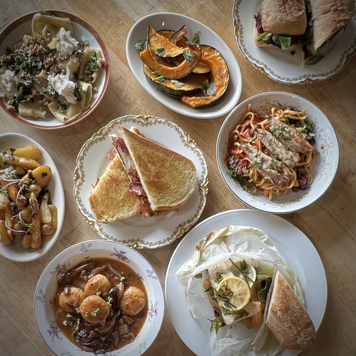 🤤 Obligatory New Menu Top Down Table Shot 😋 🥰

We couldn't fit all the new items in the photo this time and didn't think a "Picture Not Available" would fly like it does in yearbooks. 

Come and get it starting today 11a-3p. 

See you soon!