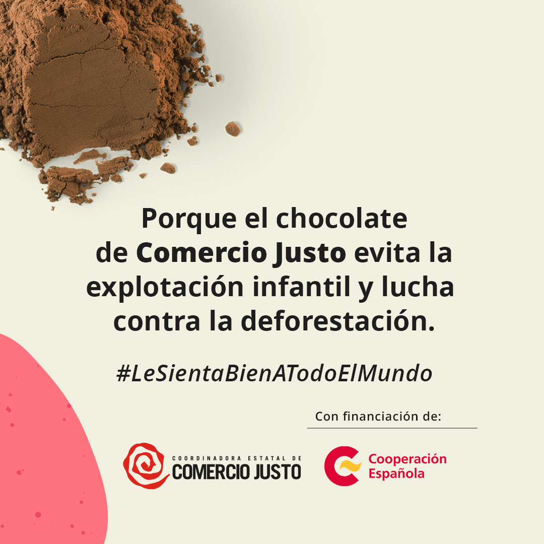 T'agrada la xocolata? Ho prens negre, amb llet, soluble, a la tassa...?  Aquest dolç tan popular amaga un costat amarg  comerciojusto.org/celebramos-el-…  #ComercioJusto <a href="/CEComercioJusto/">Coordinadora Estatal de Comercio Justo</a>