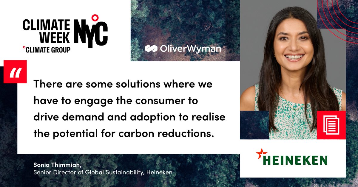 “There are some solutions where we have to engage the consumer to drive demand and adoption to realise the potential for carbon reductions,” says <a href="/SThimmiah/">Sonia Thimmiah</a>, our Senior Director of Global Sustainability.

We are delighted to have been interviewed as part of <a href="/OliverWyman/">Oliver Wyman</a> and