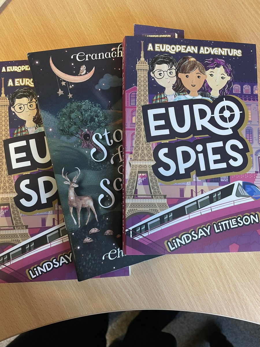 These arrived today from @cranachanbooks I have lent them to P6 who will be studying Europe this session and given them the resources @ljlittleson kindly sent us (may need a sneaky read myself!) 📚 #Harrysmuirreads #Readingschools
