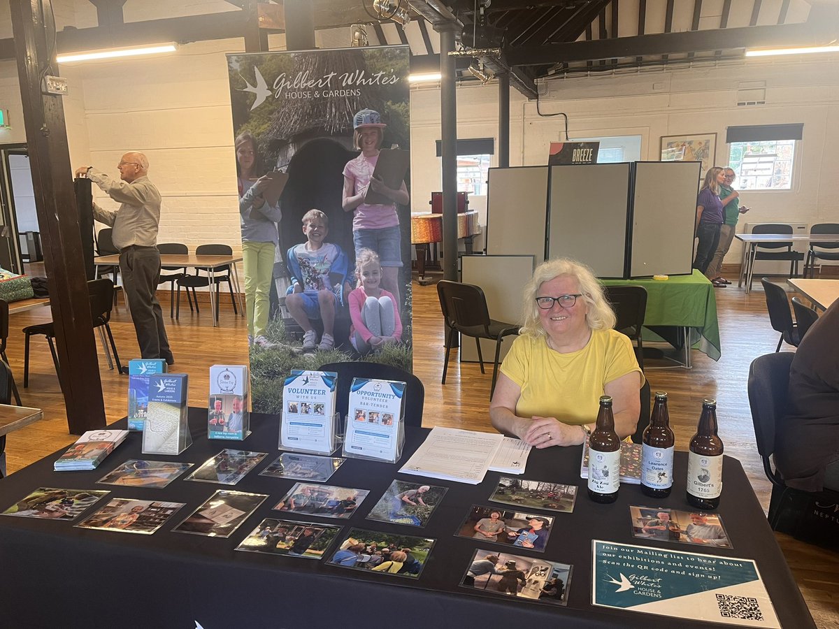 GilbertWhites's tweet photo. Frances and Kimberley are at the #TakePartFair at @farnhammaltings this afternoon ready to meet everyone! https://t.co/Yd2o0H3FUz