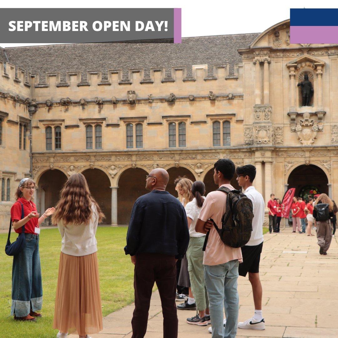 St John's College Access & Outreach (@sjc_access) on Twitter photo Make sure you join us this Friday for our September Open Day๐
Tour the College, meet our friendly students, and speak to our Subject Tutors!๐ฉ
<a href="/OxOutreach/">Oxford Undergraduate Admissions</a> #universityofoxford <a href="/StJohnsOx/">St John's College</a> Make sure you join us this Friday for our September Open Day๐
Tour the College, meet our friendly students, and speak to our Subject Tutors!๐ฉ
<a href="/OxOutreach/">Oxford Undergraduate Admissions</a> #universityofoxford <a href="/StJohnsOx/">St John's College</a>