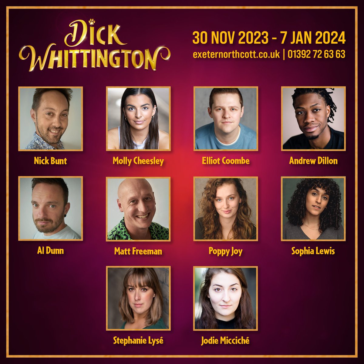 The cat’s out of the bag! We’ve announced our and @LeNavetBete's Dick Whittington panto cast! 😻

This new family adventure stars (a-z, last name) <a href="/molcheesemusic/">Molly Cheesley</a>, <a href="/elliot_coombe/">Elliot Coombe</a>, <a href="/AndrewDillon_94/">Andrew Dillon</a>, Poppy Joy, Le Navet Bete, <a href="/sophialewisx/">Sophia Lewis</a>, <a href="/StephanieLyse90/">Stephanie Lysé</a> &amp; Jodie Micciché! ✨

🧵