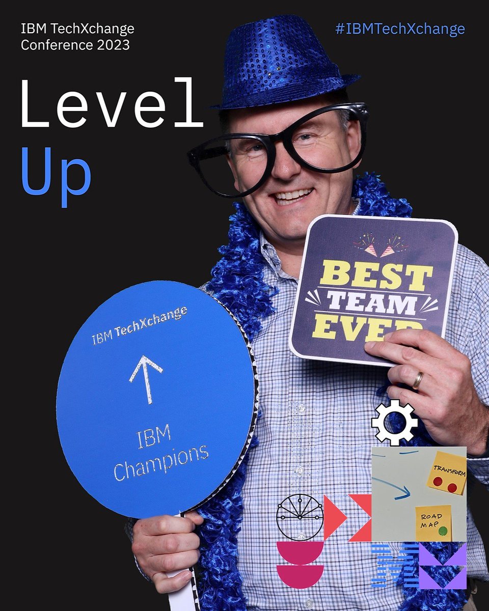 The #IBMChampion stars are having a great time learning and teaching and engaging with all the amazing attendees at the very first #IBMTechXchange conference. While there are SO many great photos from day 1, I think this one from Jim Barlow sums it up. ibm.co/3P7uDCg
