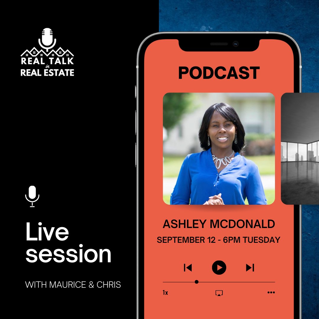 thabearded_0ne's tweet photo. 🎙️ Tuesday is Podcast Day! 🗓️ Join us today at 6 PM for another engaging episode of 'Real Talk in Real Estate' with the fantastic Ashley McDonald as our special guest. See you there! 👉 https://t.co/u785xsIEX9
#RTIRE #realestate #realtor #realestateagent #realtorlife https://t.co/IVDC8KrdZN