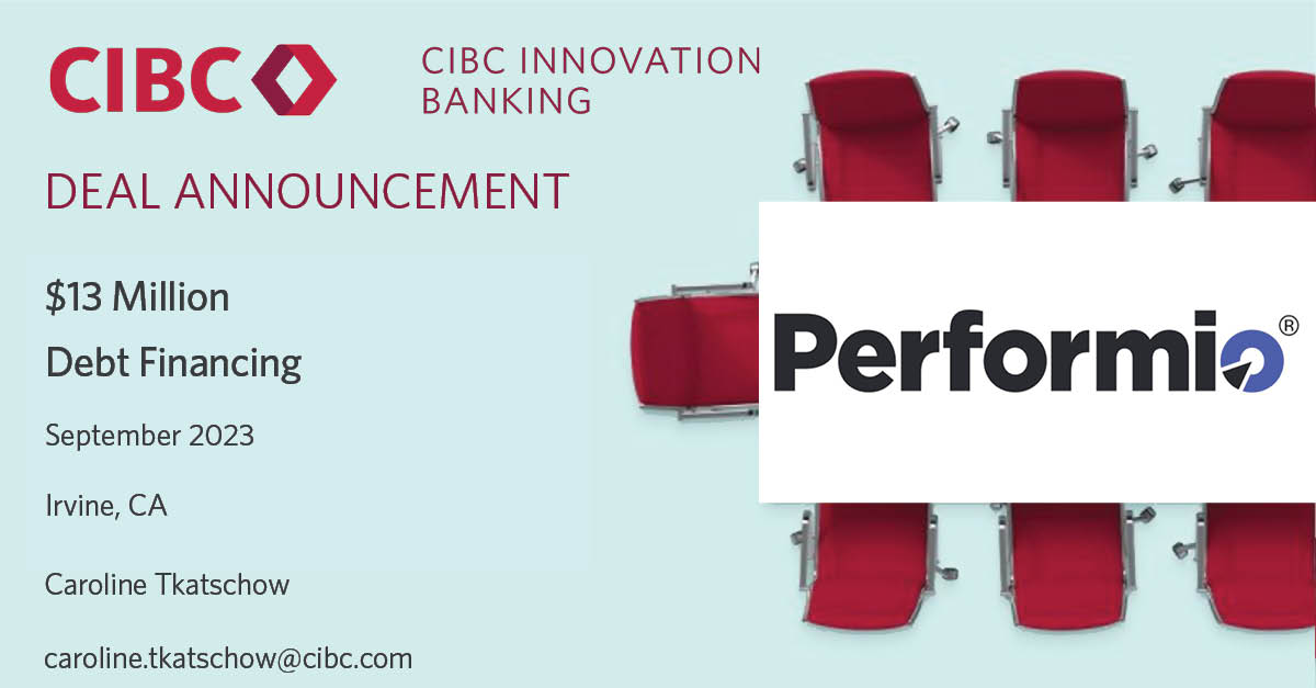 We are happy to announce $13 million in growth capital financing to @PerformioICM, an incentive compensation-software company. Read more: businesswire.com/news/home/2023…