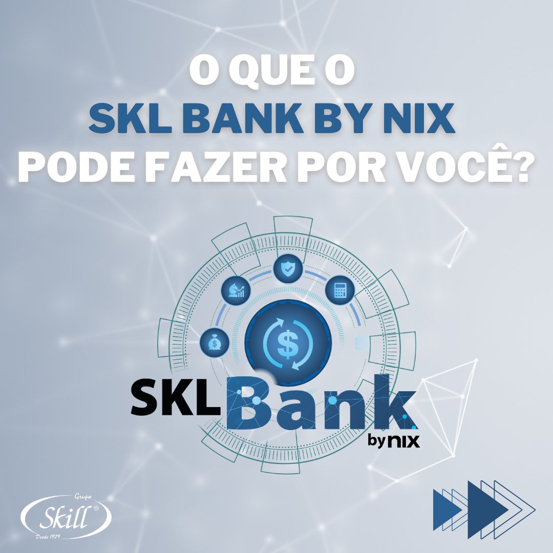 GrupoSkill's tweet photo. A SKL Bank by Nix é o que você precisava para simplificar sua gestão financeira! 😎

 Com ela, você tem acesso à economia, segurança, transparência, além de um suporte rápido e de qualidade!  

Faça parte da SKL Bank by Nix: https://t.co/iE28yJfm21 https://t.co/969d912pvH