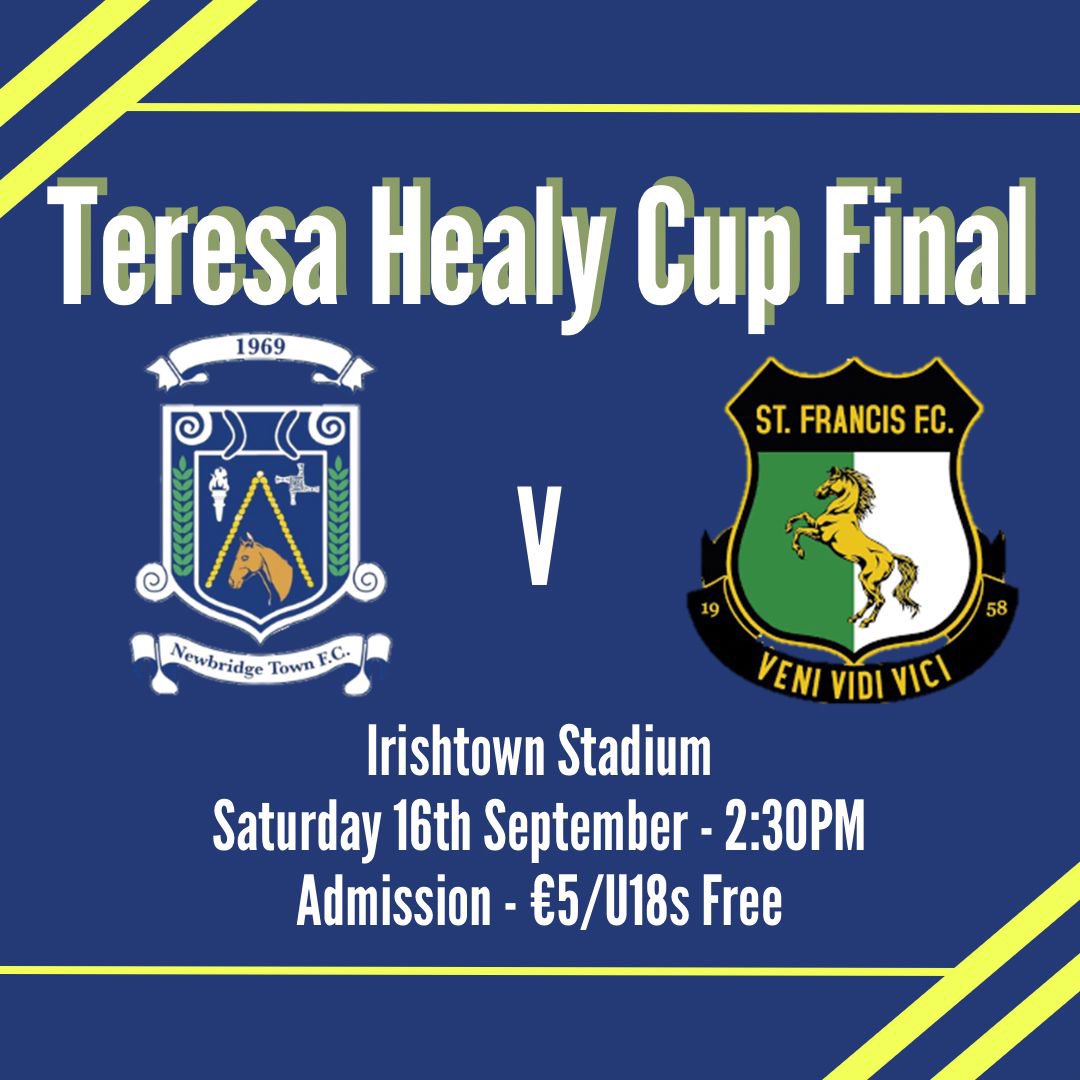 NewbridgeFC's tweet photo. CUP FINAL 🥳🥳 our Senior Women’s side are in cup final action this weekend as we take on @StFrancisFC in Irishtown! All support is welcomed 🏆🔵 @KfmSport @KildareNatSport https://t.co/XLEAYhG5PD