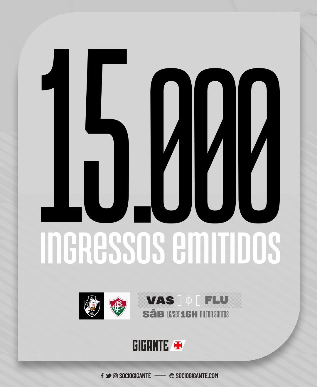 Venda de Ingressos: Fluminense x Vasco - Fim de Jogo