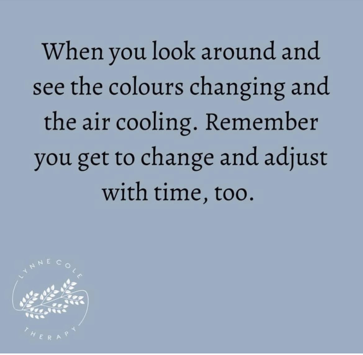 Noticing nothing is permanent. The natural changing of seasons 🍁