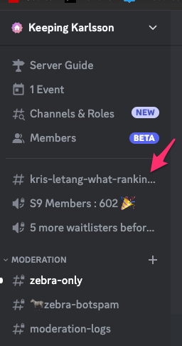 dubroe's tweet photo. @discord_support I'm having a problem with my Server. I have a channel that I can't delete, move, rename or anything. It's like a ghost channel. According to the API it doesn't even exist. I just want to delete this channel. Please help! https://t.co/GFvr87dxGt