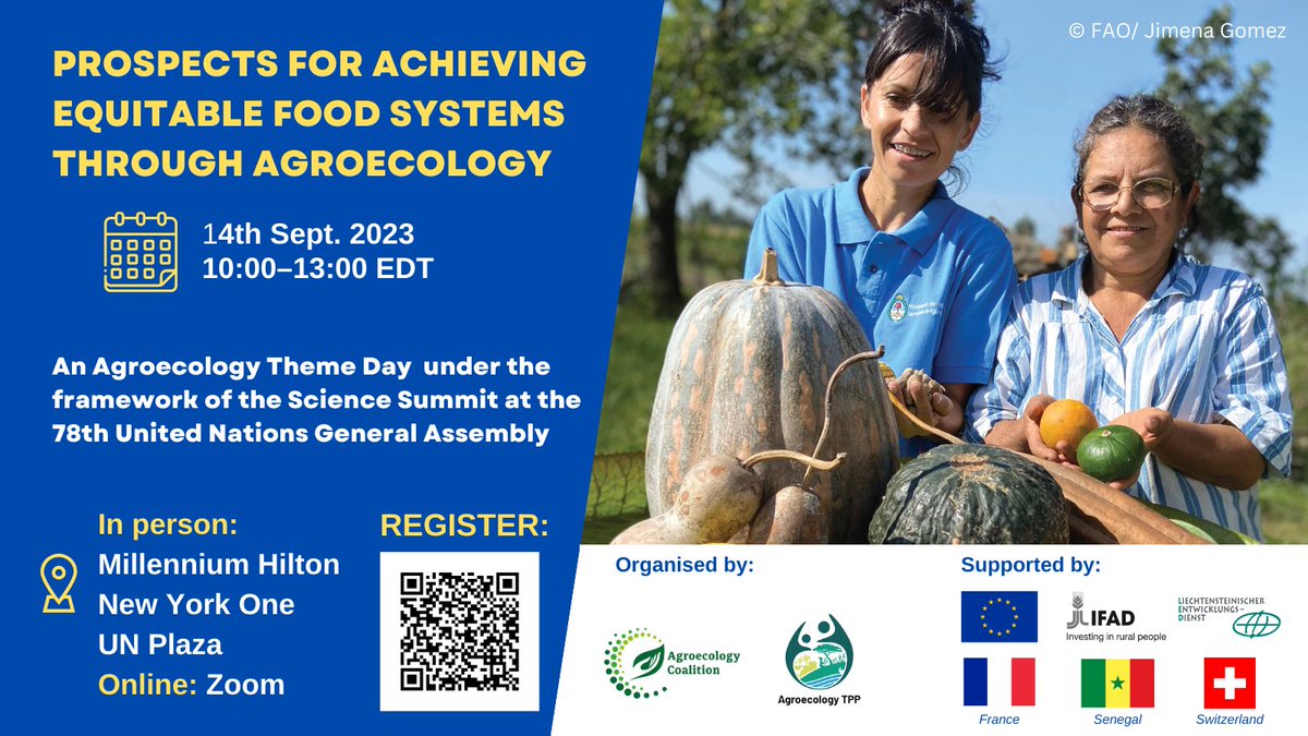 📢Join us! 
🗓️14.09.2023 
#agroecology <a href="/ScienceUnga/">Science Summit 2025</a> 
👉Programme: tinyurl.com/4mz8a6kt
👉Registration: tinyurl.com/yc6srf8k