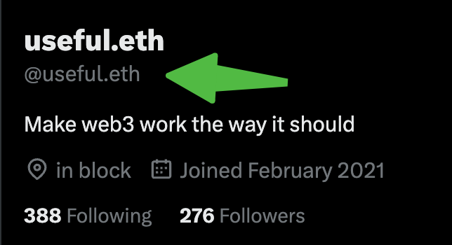 usefulETH's tweet image. Concept #4: X&apos;s handle supports dot
Please @elonmusk