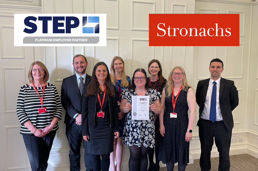 Smiling faces all round today 😁😁
Delighted to receive our <a href="/STEPSociety/">STEP</a> Platinum Employer Partner certificate, the highest of three accreditation levels.  Well done all 👏👏👏 
That's a happy and proud <a href="/StronachsPC/">Stronachs PC</a> Private Client team.  👇
#STEP #platinumpartner #privateclient