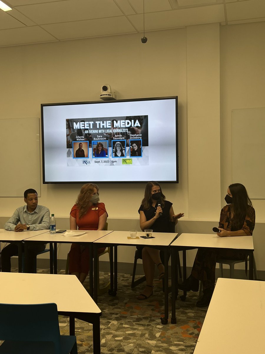 PRSA Pittsburgh (@prsapgh) on Twitter photo We had a wonderful time at our Meet the Media event last week at <a href="/PointParkCMI/">Point Park Center for Media Innovation</a>
Key takeaways 👇
✍🏼 Your story NEEDS a golden nugget.
✍🏼 Know your publication.
✍🏼 Tell a story with visuals.
✍🏼 Media is always evolving.
Thank you to all involved! We had a wonderful time at our Meet the Media event last week at <a href="/PointParkCMI/">Point Park Center for Media Innovation</a>
Key takeaways 👇
✍🏼 Your story NEEDS a golden nugget.
✍🏼 Know your publication.
✍🏼 Tell a story with visuals.
✍🏼 Media is always evolving.
Thank you to all involved!