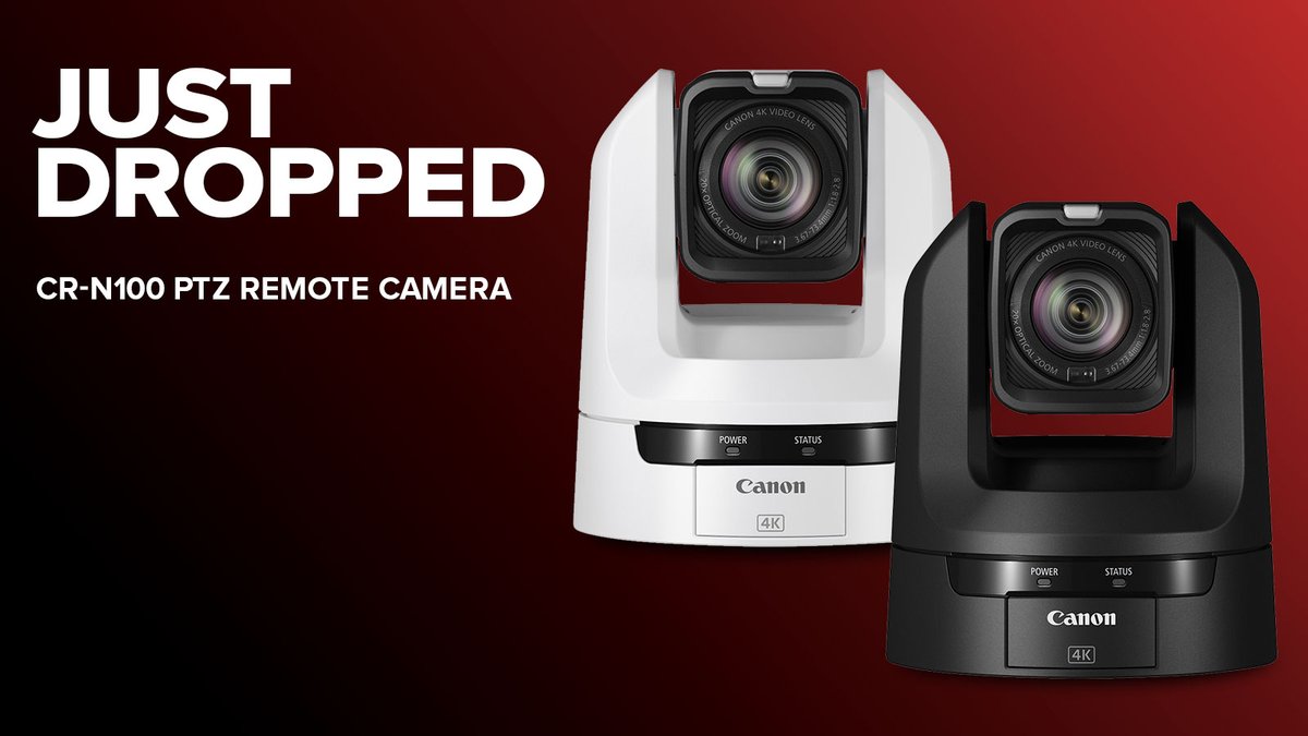 CanonUSApro's tweet image. The new CR-N100 PTZ camera is equipped with impressive features and functions. Small in size and powerful in performance, this camera is a must-have for all of your broadcasting needs! #ptzcamera #cinemabroadcasting

canon.us/crn_100