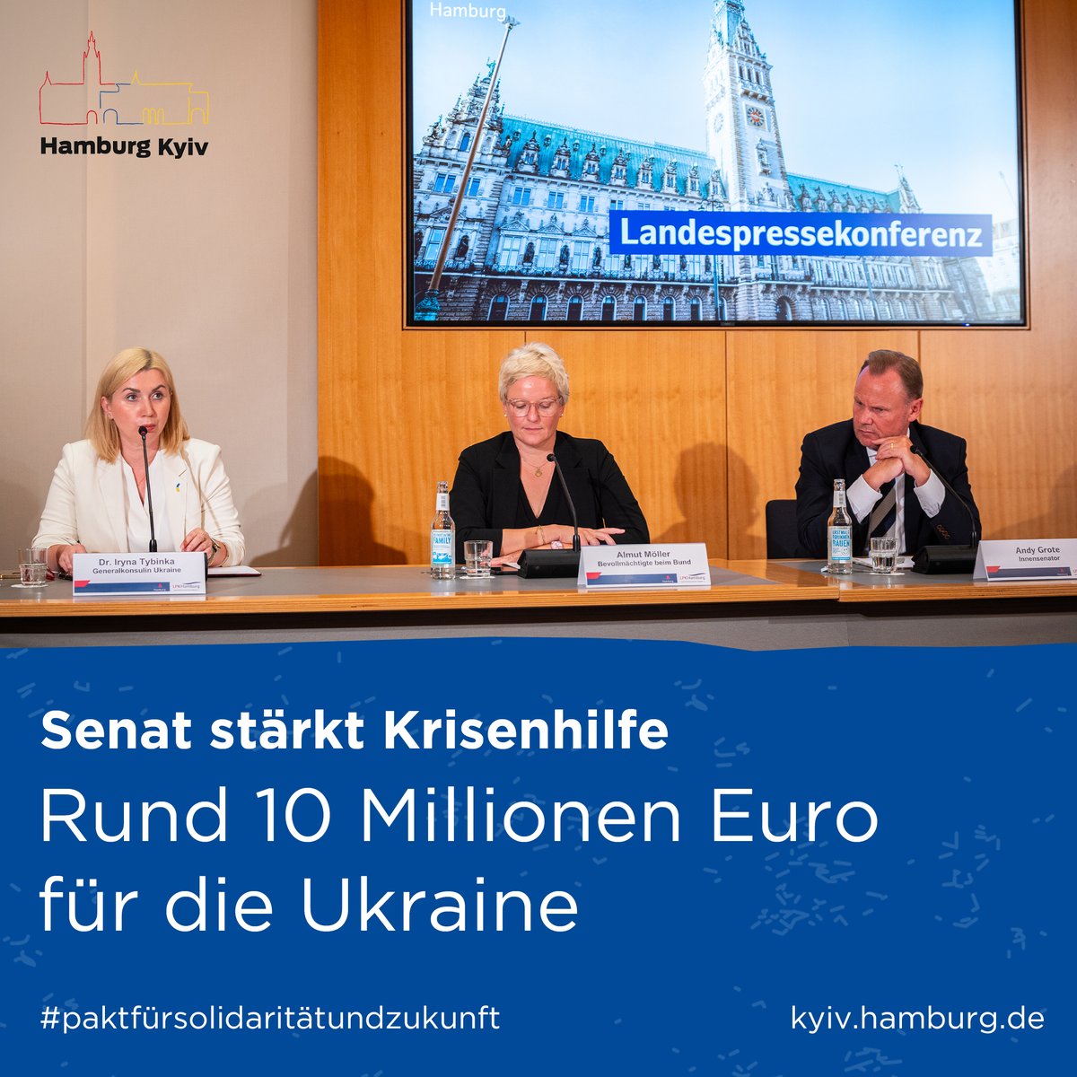Hamburg steht fest an der Seite der Ukraine 🇺🇦 Der Senat hat heute weitere 10 Millionen Euro bereitgestellt, damit z. B. Landminen in der Ukraine beseitigt werden können. Alle Infos: t.hh.de/17353468