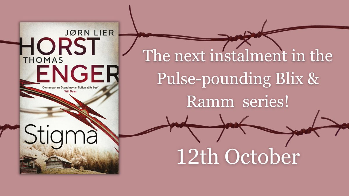 🍂📖 @EngerThomas & @LierHorst are BACK with the 4th instalment in the #BlixAndRamm #Series, #Stigma, T by @meganeturney 🤯 With murder & deadly secrets, Stigma is a pulse-pounding #NordicNoir read. A MUST addition to you #TBR this #October! rb.gy/gzwvr #NewBooks