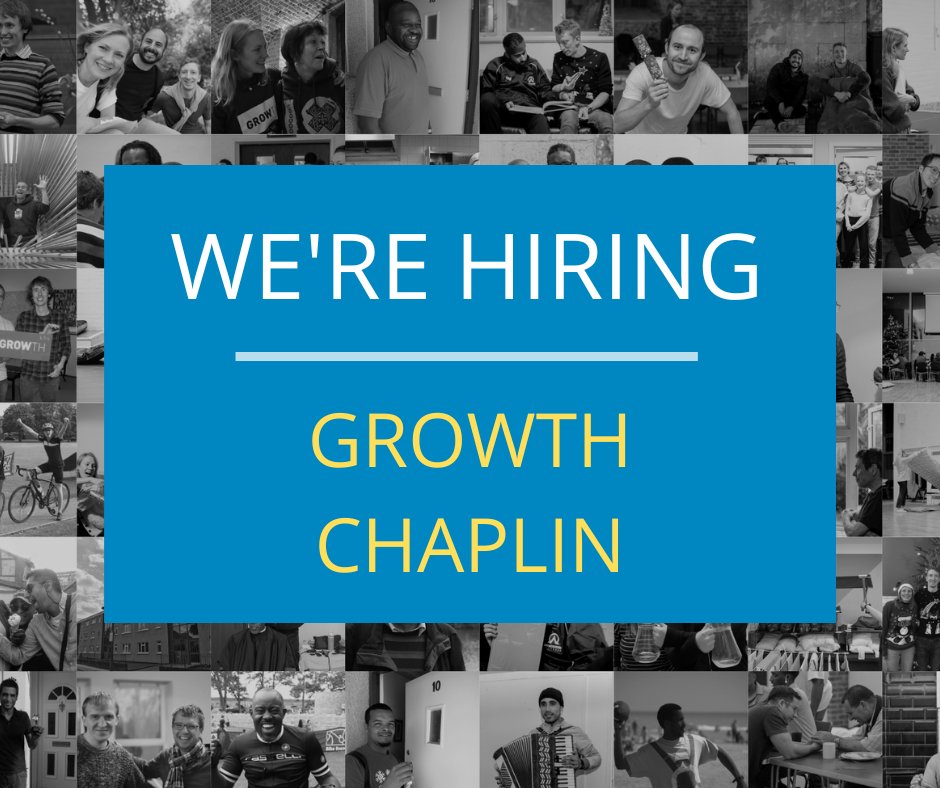 We are recruiting a Chaplin to feed into the spiritual support of guests and residents we work with. If you would love the opportunity to share the gospel with those we work with and help walk with Jesus, then click below to find out more:

thisisgrowth.org/jobvacancies/