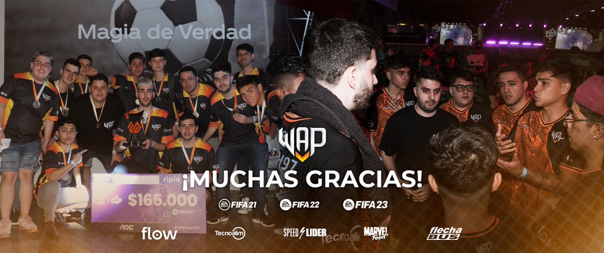 ¡El fin de una era! 🏆🧡

Con más de 500 goles convertidos y habiendo ganado el título máximo de la modalidad (entre otros), hoy nos despedimos de nuestro equipo de FIFA Clubes Pro tras casi tres años juntos. 

¡Muchas gracias por haber defendido la camiseta de WAP Esports! 🧡