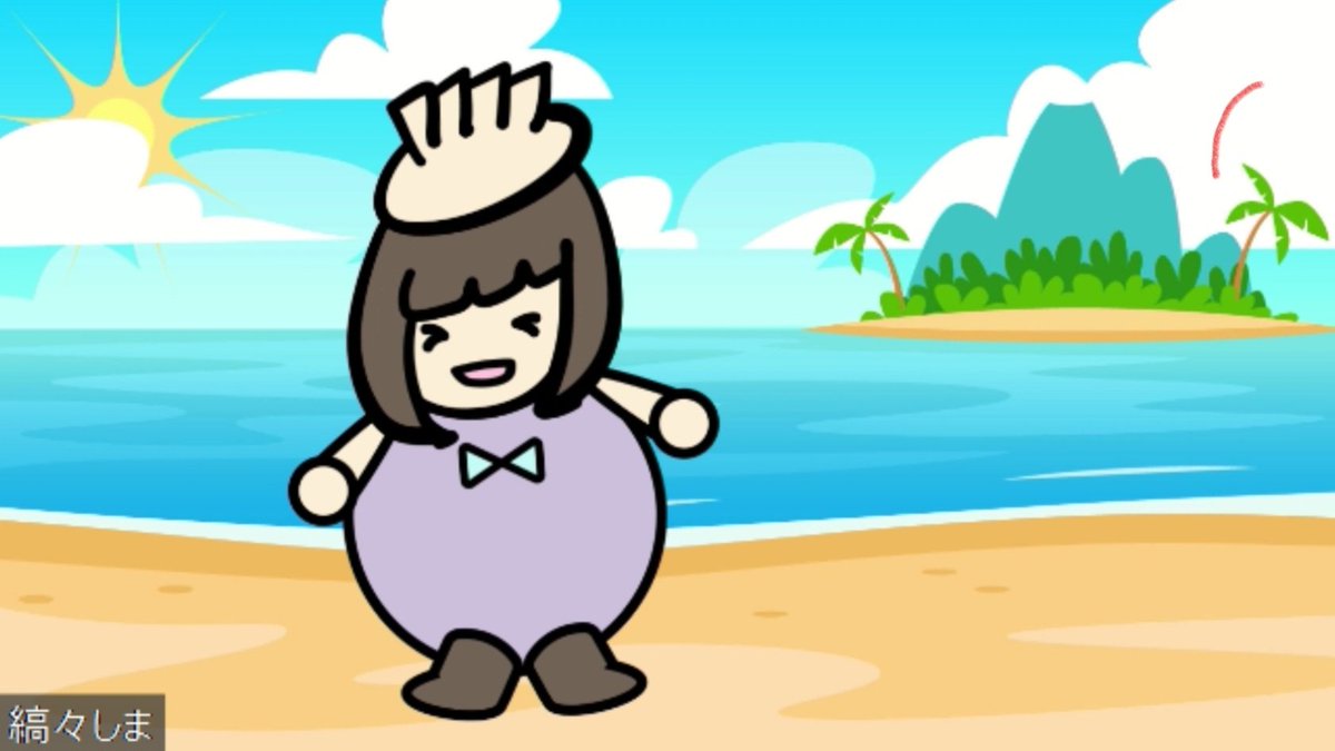 3_x_shima_x_3's tweet image. 所属しているコミュニティのオンライン交流会にて✨🌊🥟 #AdobeCharacterAnimator