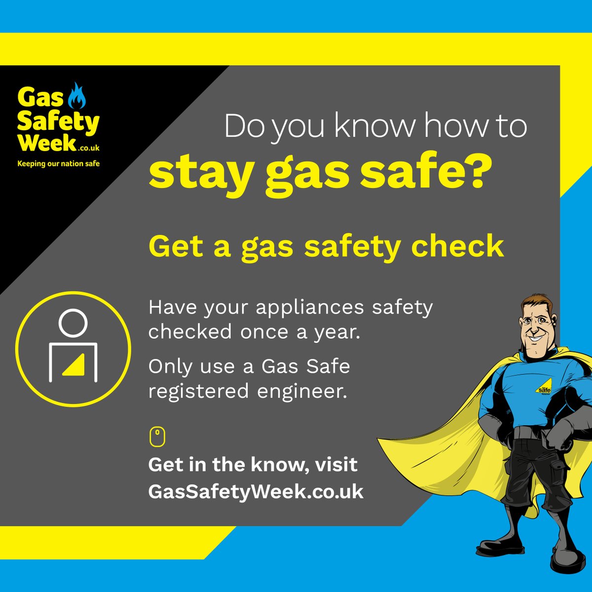 Ensure your gas appliances are checked annually by a Gas Safe registered engineer. Unchecked gas appliances may increase the risk of CO poisoning, gas leaks, fires and explosions. Don't leave it to chance.
For safety tips visit GasSafeRegister.co.uk #GSW23 #GasSafetyWeek