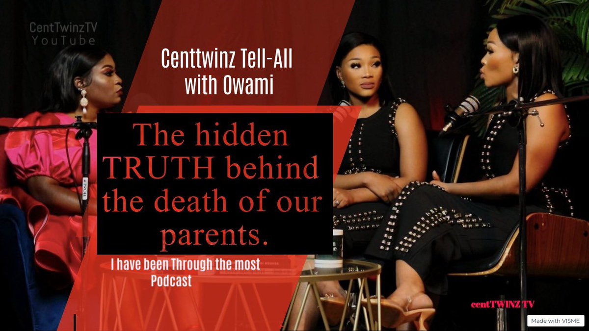 The well awaited Exclusive & emotional 🖤 interview with the @centtwinz has finally dropped on ‘Centtwinz TV YouTube Channel’. It was made extra special because @Boldly_Owamie hosted this episode in the most gracious way.

youtu.be/Hmh46m2VlVY