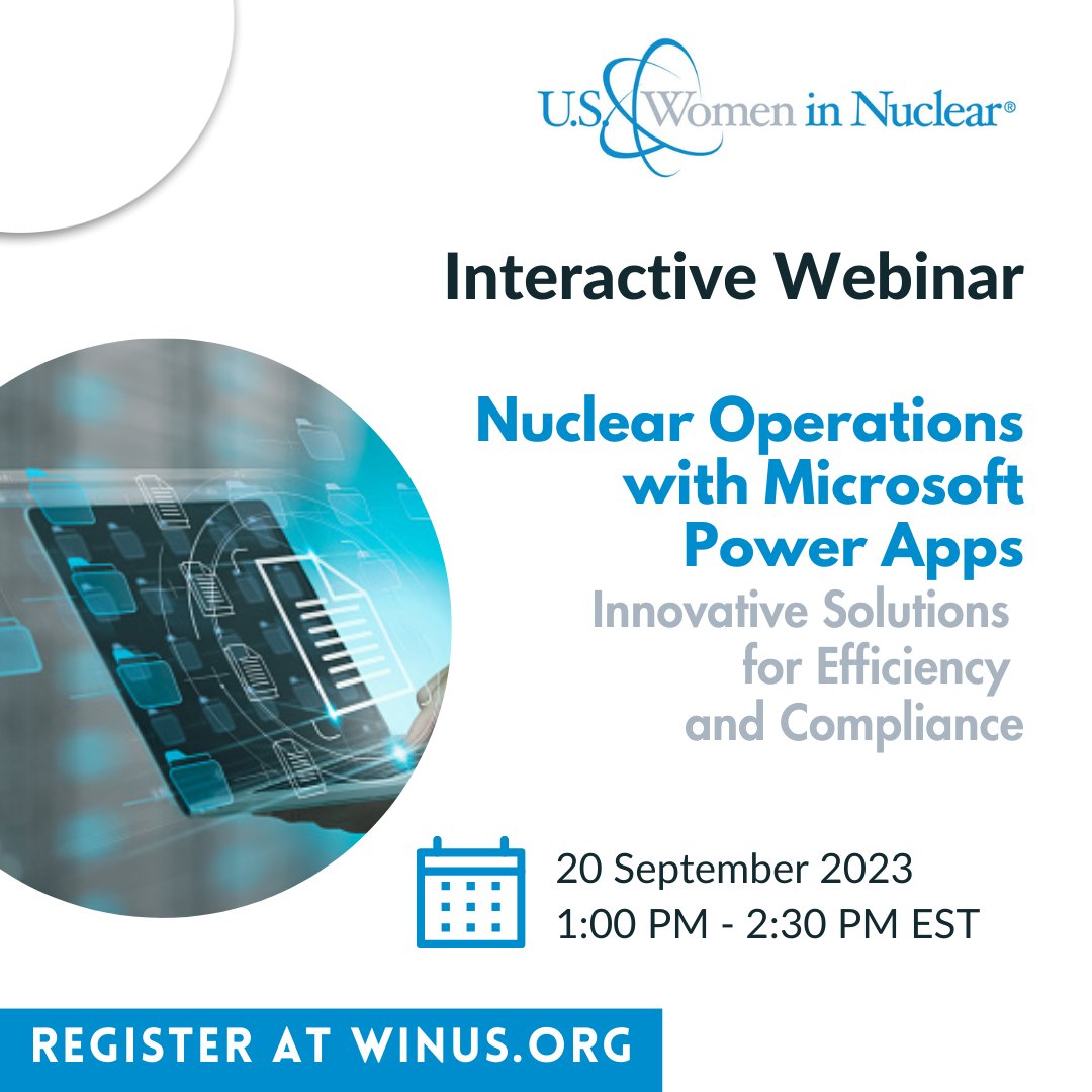 WomenInNuclear's tweet photo. Are you ready for #PDWEEK2023? Get ready for a week full of professional development webinars, on-demand resources, and personal growth. Register today! https://t.co/lOU5euDqE7 https://t.co/ppGcYvlcXT