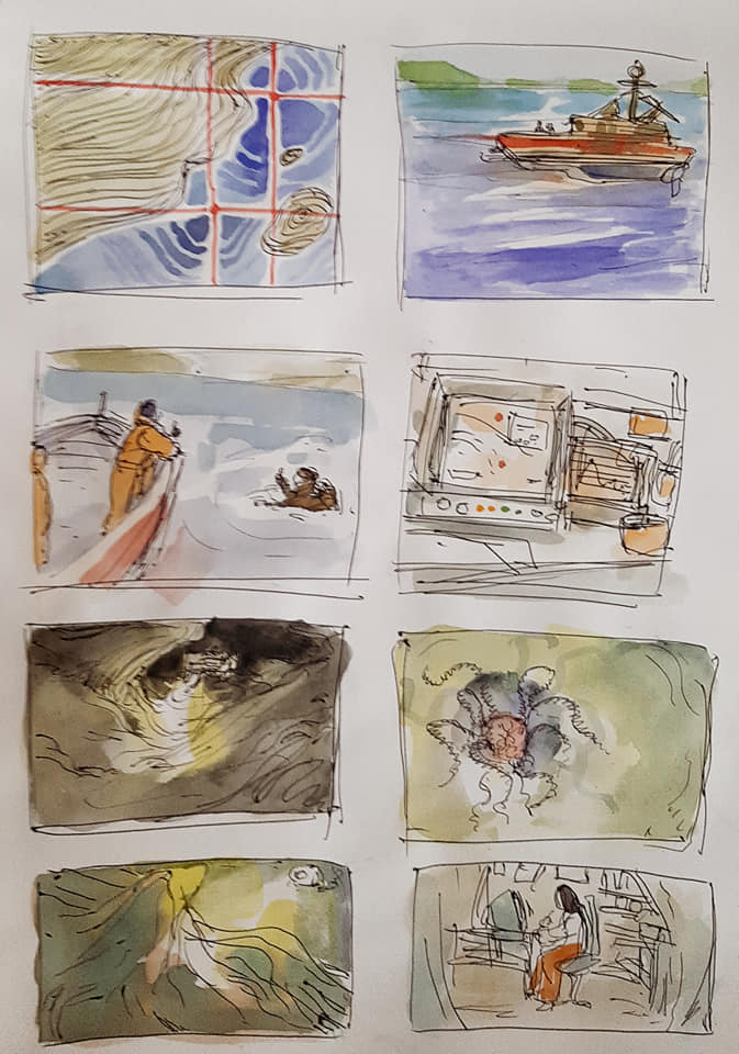 dessbranz's tweet photo. Was rummaging through my old files and I stumbled on these old watercolor sketches I did for a story I haven't fleshed out yet (I'm not a good writer haha) If you have some thoughts on these, I'd love to hear them. I wonder what kind of emotions they evoke in others https://t.co/CLjb47sHPh