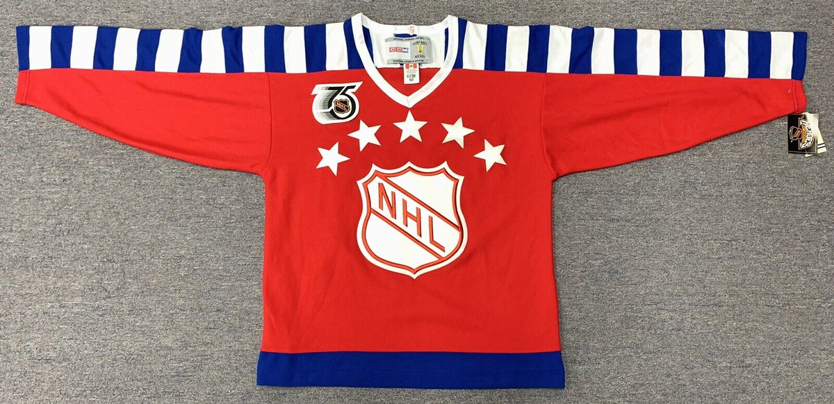 CannonsAndCo's tweet photo. Wayne Gretzky 1992 NHL All-Star Game Team Campbell Conference Red Jersey (of which he was the captain)  

https://t.co/cip8fjHZfZ… 

#Gretzky #NHL #AllStar #LosAngeles #GoKingsGo 

@hockey_samurai https://t.co/QXjGuP81qr
