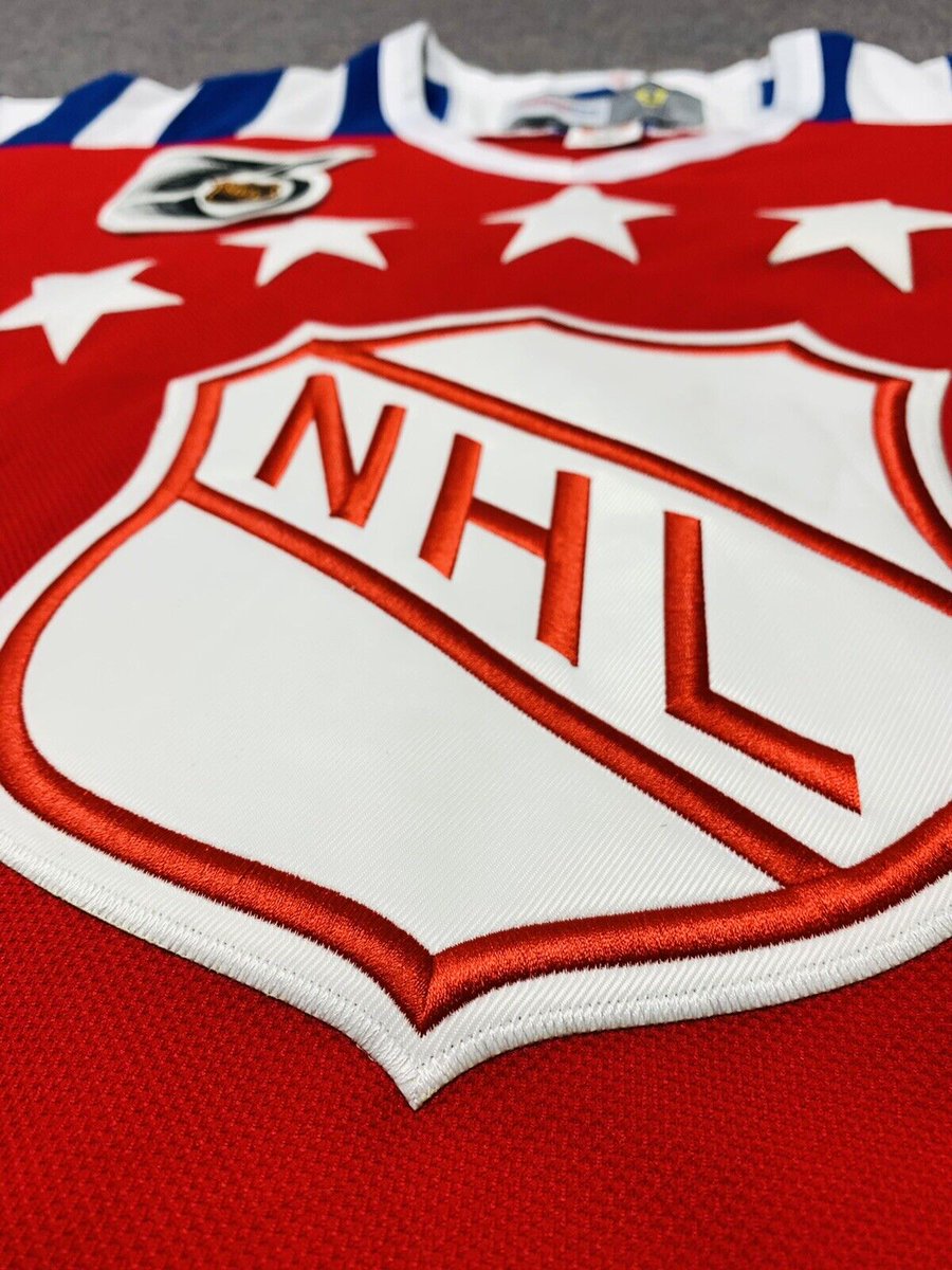 CannonsAndCo's tweet photo. Wayne Gretzky 1992 NHL All-Star Game Team Campbell Conference Red Jersey (of which he was the captain)  

https://t.co/cip8fjHZfZ… 

#Gretzky #NHL #AllStar #LosAngeles #GoKingsGo 

@hockey_samurai https://t.co/QXjGuP81qr