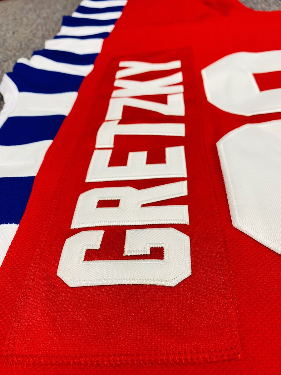 CannonsAndCo's tweet photo. Wayne Gretzky 1992 NHL All-Star Game Team Campbell Conference Red Jersey (of which he was the captain)  

https://t.co/cip8fjHZfZ… 

#Gretzky #NHL #AllStar #LosAngeles #GoKingsGo 

@hockey_samurai https://t.co/QXjGuP81qr