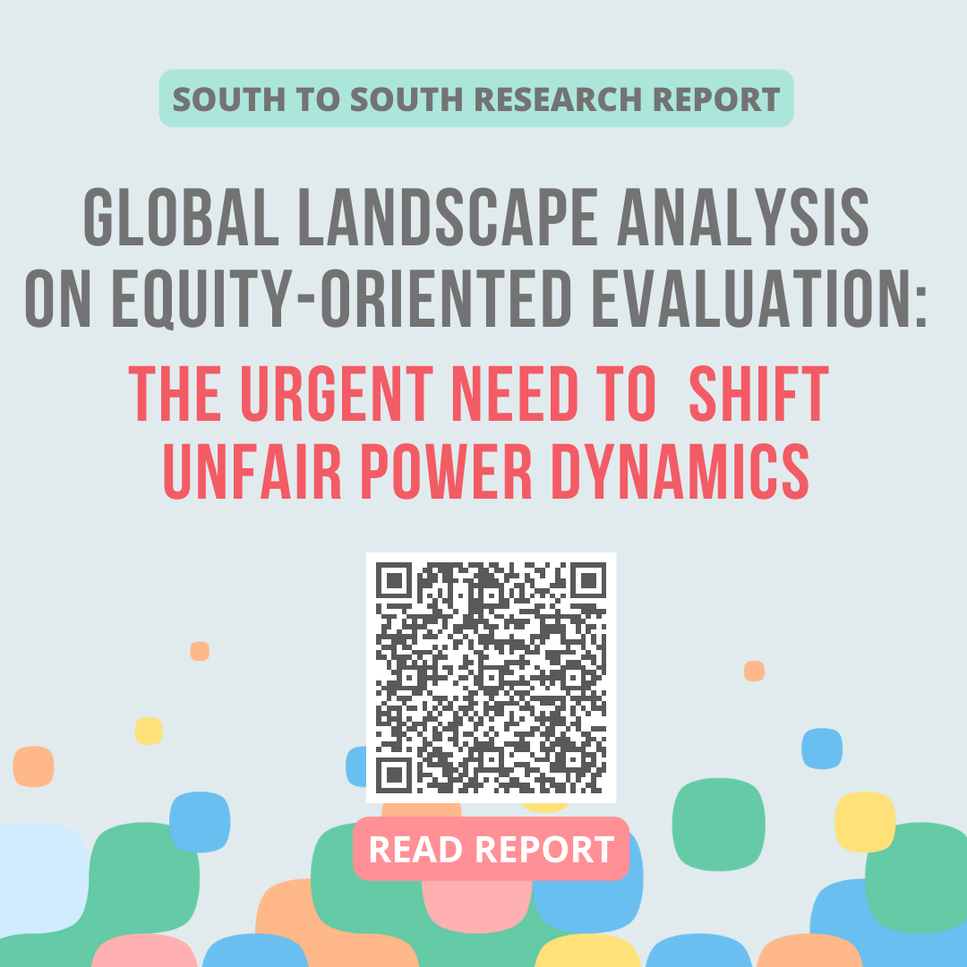 🔖<a href="/GenderAsia/">Gender and Equity Network South Asia</a> applauds the South-to-South Research Report developing upon Global Landscape Analysis on equity-oriented evaluation!
<a href="/MilesiCeci/">Cecilia Milesi</a> <a href="/BMGFIndia/">Gates Foundation India</a> <a href="/IEAc_Eval/">International Evaluation Academy (IEAc)</a> <a href="/GEI_GlobalEval/">Global Evaluation Initiative</a> <a href="/Eval_Youth/">EvalYouth Global Network</a> <a href="/sambodhi/">Sambodhi</a> <a href="/unwomenasia/">UN Women AsiaPacific</a> <a href="/FeministEval/">EvalGender+</a> <a href="/bmgf/">François Bimogo</a>
<a href="/praxis_india/">Praxis Institute for Participatory Practices</a> <a href="/GEF_IEO/">GEF Independent Evaluation Office</a> <a href="/GlobalChangeC/">Global Change</a>
