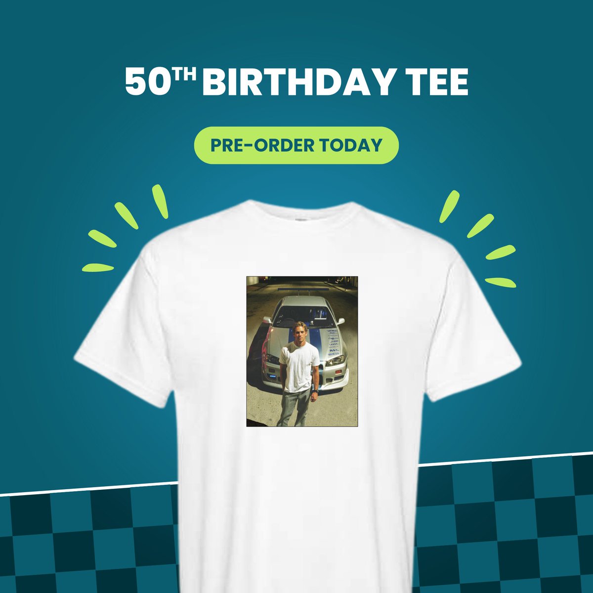 Join us as we celebrate Paul’s 50th birthday. 💙 His legacy lives on strong through The Paul Walker Foundation, his spirit guiding our mission to Do Good.™ Celebrate today by pre-ordering this iconic tee (Courtesy of Universal). Link in bio. #dogood #paulwalker